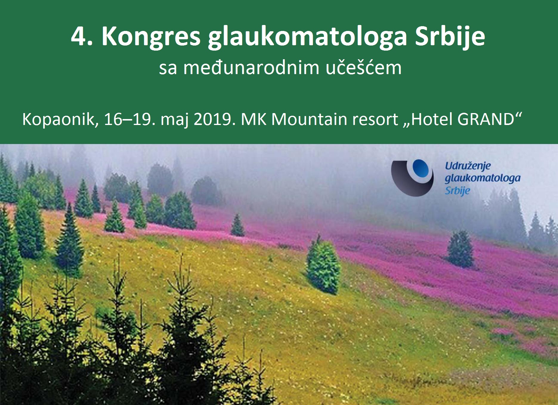 4. Kongres glaukomatologa Srbije sa međunarodnim učešćem, MAY 2019