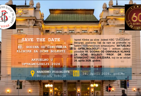 AKTUELNO U OFTALMOLOGIJI, 24. april 2026.